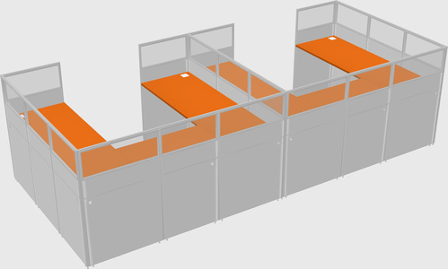 Cabine en u