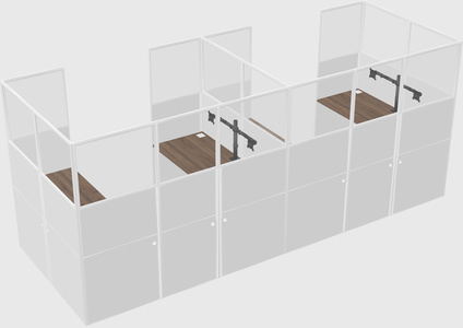 Cabine en u