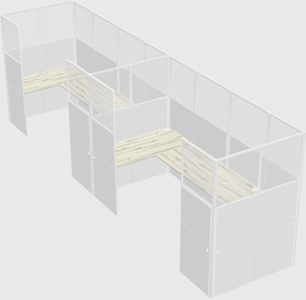Cabine en u