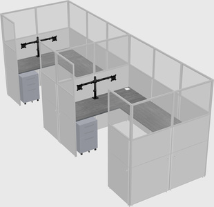 Cabine en u