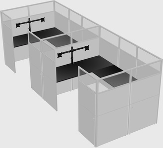 Cabine en u