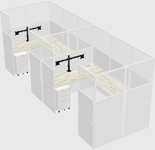 Cabine en u