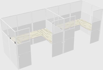 Cabine en u