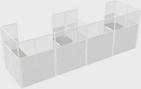 Cabine en u