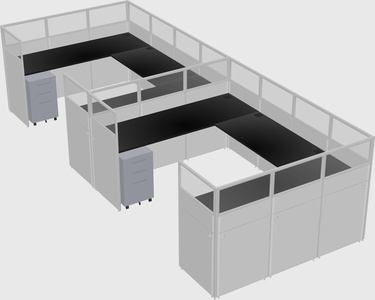 Cabine en u