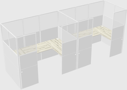 Cabine en u