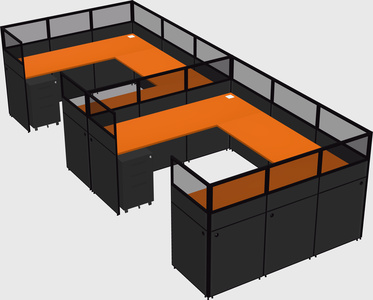 Cabine en u