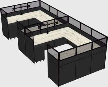 Cabine en u