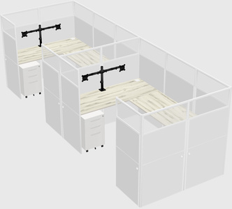 Cabine en u