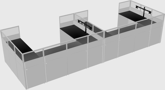 Cabine en u