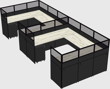 Cabine en u