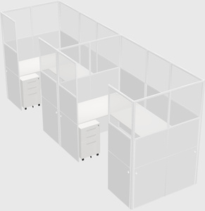 Cabine en u