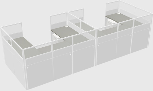Cabine en u