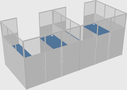 Cabine en u
