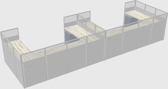 Cabine en u