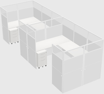 Cabine en u