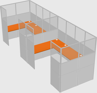 Cabine en u