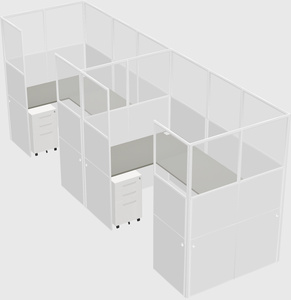 Cabine en u