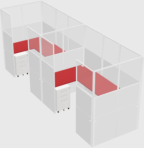 Cabine en u