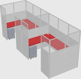 Cabine en u