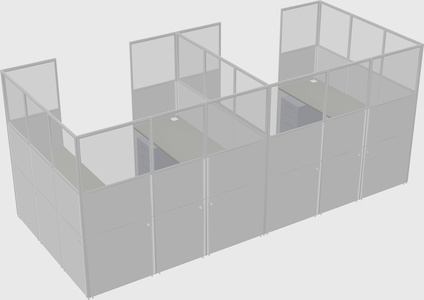 Cabine en u