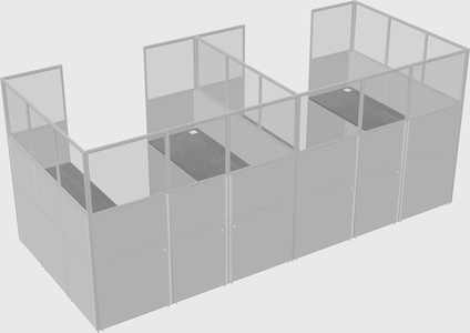 Cabine en u
