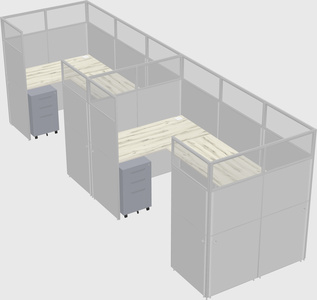 Cabine en u