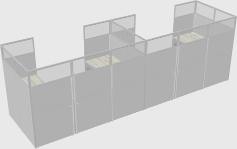 Cabine en u