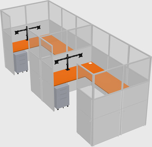 Cabine en u