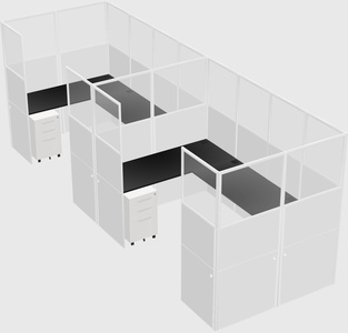 Cabine en u