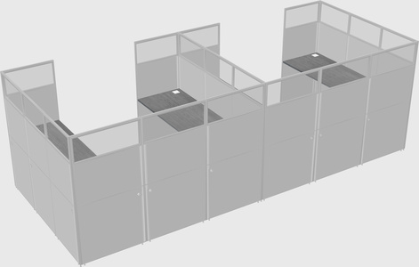 Cabine en u