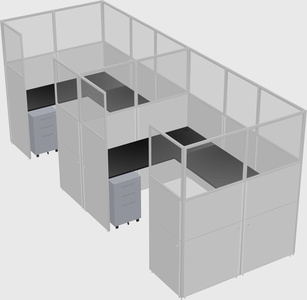 Cabine en u