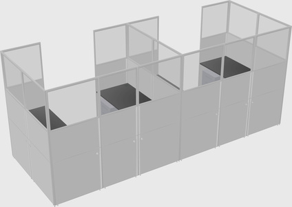 Cabine en u