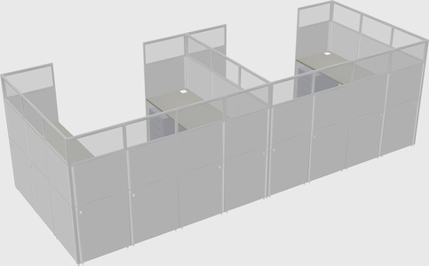 Cabine en u