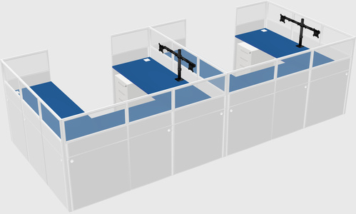 Cabine en u