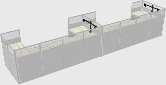 Cabine en u