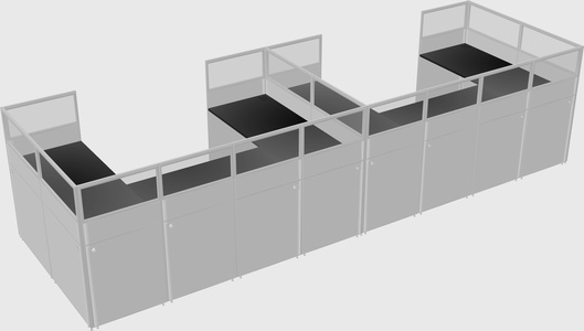 Cabine en u