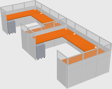 Cabine en u
