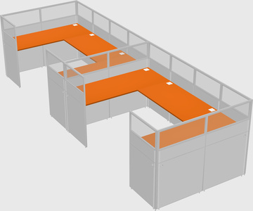 Cabine en u