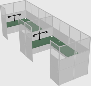 Cabine en u
