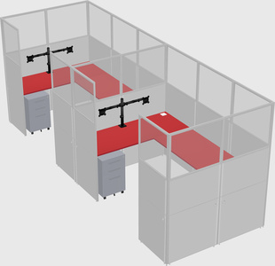 Cabine en u