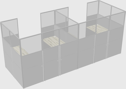 Cabine en u