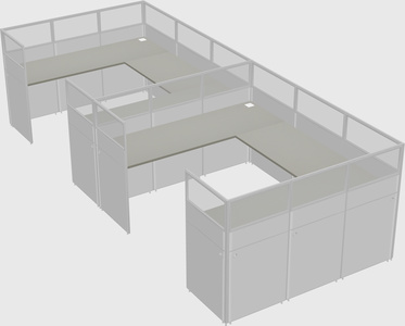 Cabine en u
