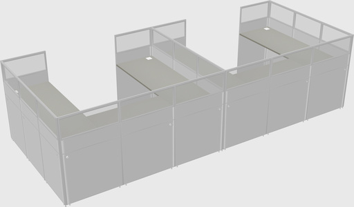 Cabine en u