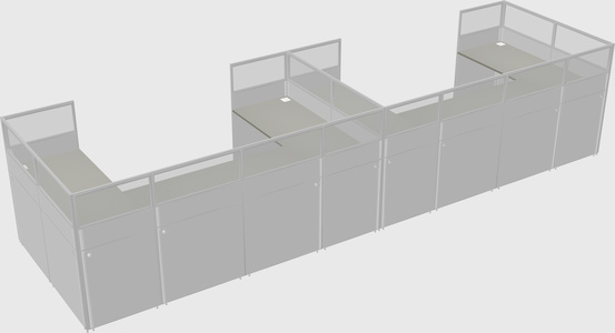 Cabine en u