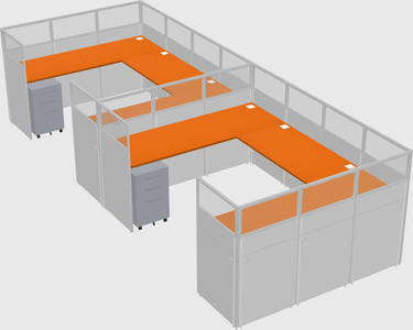 Cabine en u