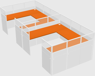 Cabine en u