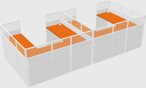 Cabine en u