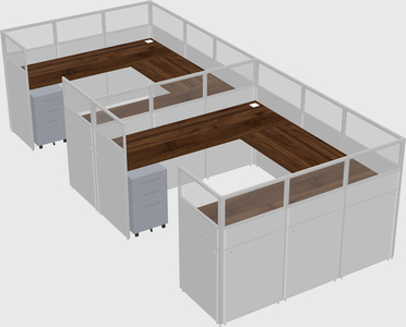Cabine en u