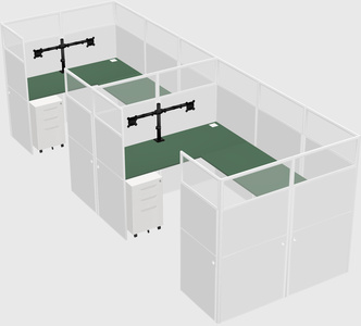 Cabine en u